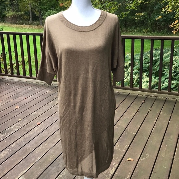 CALVIN KLEIN Size S Dolman Crew Dress - Picture 1 of 8